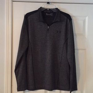 Under Armour dark gray zip-up shirt. Size L.